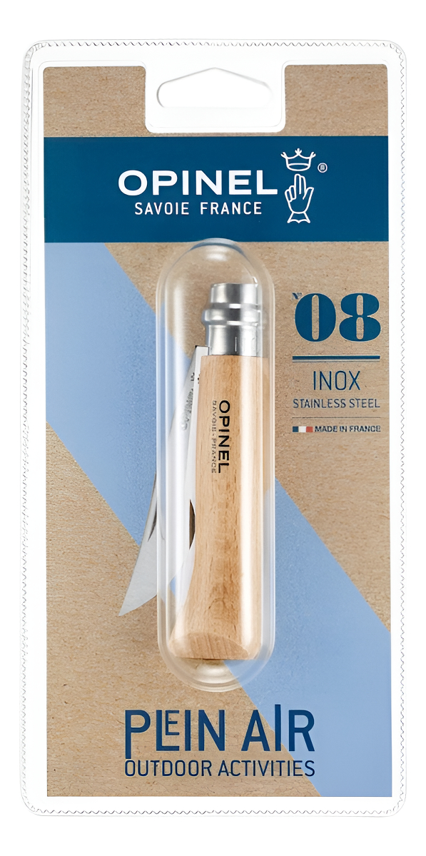 D_628247-MLU94098473485_102025-F.jpg Navaja Opinel Carbono N°8 En Blister Hoja 8,5 Cm. - Imagen 1