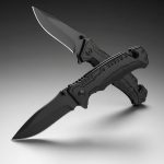 Navaja Tactica Militar Dentada Corta Soga Supervivencia - Imagen 9