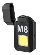 Encendedor Recargable Electrico Anti Viento Con Linterna