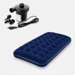 Combo Colchón Inflable 1 Plaza + Inflador Eléctrico Gran Ave