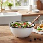 Bowl Sue 24 Esmaltado Grande Ensaladera Amasado Calidad