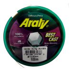 Bobina Tanza Nylon Monofilamento Araty 0.40 Mm Amarillo Fluo