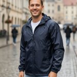 Campera Unisex De Lluvia Impermeable Con Capucha Nylon Pvc