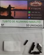 Tubitos De Aluminio Maruto 2,3 X 10 Uni. Pesca Costa Rio - Imagen 2