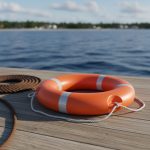 Aro Salvavidas Hombre Al Agua Barco Bote Nautica Reflectivo - Imagen 2