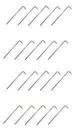 Estaca Chica Para Carpa 17 Cm Pack X 20 Unidades