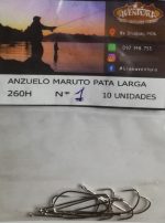 Anzuelo Maruto Pata Larga Argolla Pesca Variada N1 10 Uni. - Imagen 2