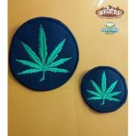 Parche Bordado - Cannabis - 5 Diametro