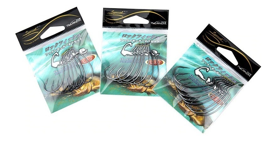 D_716919-MLU32031756867_082019-F.jpg Anzuelo Tsurinoya Off Set Sin Lastre 2/0 Vinilo Antienganche - Imagen 1