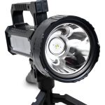 Foco Linterna Con Tripode Recargable Luz Led Caza Camping