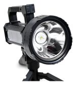 Foco Linterna Con Tripode Recargable Luz Led Caza Camping