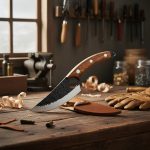 Cuchillo Rompe Hueso Rustico Cocina Camping Acero Reforzado - Imagen 3