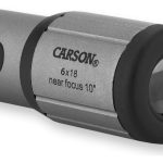 Monocular Carson 6x18 Plateado Compacto 10m Ideal Para Observación Y Naturaleza