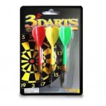 Set De 3 Dardos Deportivos Amarillo Rojo Y Verde