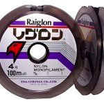 Tanza Nylon Monofilamento Raiglon 100mts 0.128mm Gris Niebla