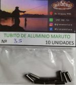 Tubitos De Aluminio Maruto 3,5 X 10 Uni. Pesca Costa Rio - Imagen 2
