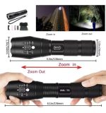 Linterna Led Recargable Con Zoom Power Style Con Caja - Imagen 4