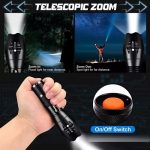 Linterna Led Recargable Con Zoom Power Style Con Caja - Imagen 7