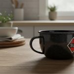 Taza Con Asa 12 Cm Sue Enlozada Esmaltada Granaventura Negro - Imagen 3