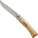 Navaja Opinel Nº 7 Inoxidable Hoja 8cm Plegable Madera Caza Pesca - Imagen 3