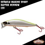 Señuelo Raptor Minnow 120 Tarariras Dorados Fluor Blanco Nar - Imagen 7