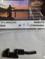Tubitos De Aluminio Maruto 4,5 X 10 Uni. Pesca Costa Rio - Imagen 2