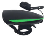 Luz Frontal Con Bocina Integrada Recargable Para Bicicleta