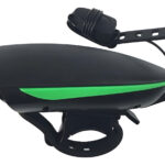 Luz Frontal Con Bocina Integrada Recargable Para Bicicleta