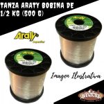 Bobina Tanza Nylon Monofilamento Araty 0.40 Mm Transparente - Imagen 2