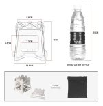 Estufa De Leña Acero Inoxidable Portátil Y Plegable Camping - Imagen 2