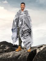 Manta Térmica Aluminizada Emergencia Supervivencia 1.6x2.10m - Imagen 2