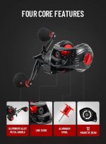 Reel Galleta Rotativo Pesca Ambas Manos Freno 10kg - Imagen 5