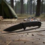 Navaja Tactica Militar Dentada Corta Soga Supervivencia - Imagen 2