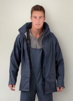 Equipo De Lluvia Engomado Poliuretano Impermeable Con Peto