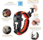 Pulsera De Supervivencia Paracord Brujula Pedernal Tactico - Imagen 5