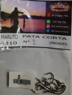 Anzuelo Maruto Pata Corta N°2 Rio Costa Brotola Corvina - Imagen 2