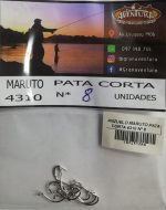Anzuelo Maruto Pata Corta N°8 Rio Costa Brotola Corvina - Imagen 2