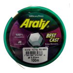 Tanza Nylon Monofilamento Araty 0.35 Mm Amarillo Fluor - Imagen 2