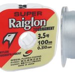 Tanza Nylon Monofilamento Super Raiglon 0.148 Mm Gris Claro