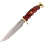 Cuchillo Caza Muela Ranger14r 14.5cm Acero Inox Mango Madera Café