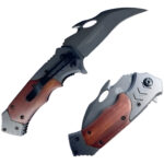 Cuchillo Navaja Tipo Karambit Semiautomático Tactico