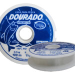 Tanza Nylon Monofilamento Dourado 0.80 Mm Transparente