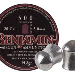 Chumbos Benjamin Cylindrical .20 Cal 500 Unidades Chumbera
