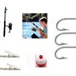 Combo Kit Pesca Infantil Niño Reel+caña+anzuelos+boya+tanza