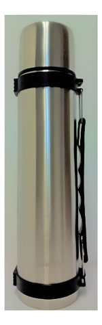 Termo Comet 1.2l Con Manija - Acero Inox Cubierto En Goma