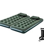 Combo 2 Colchones Inflables 1 Plaza+2 Almohadas + Inflador