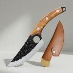 Cuchillo Rompe Hueso Rustico Cocina Camping Acero Reforzado - Imagen 2