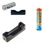 Cargador Unitario Con 1 Bateria 18650 Recargable 3.7 V