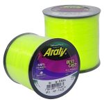 Bobina Tanza Nylon Monofilamento Araty 0.60 Mm Amarillo Fluo