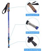 Baston De Trekking Senderismo Camping Aventura Expedición - Imagen 2